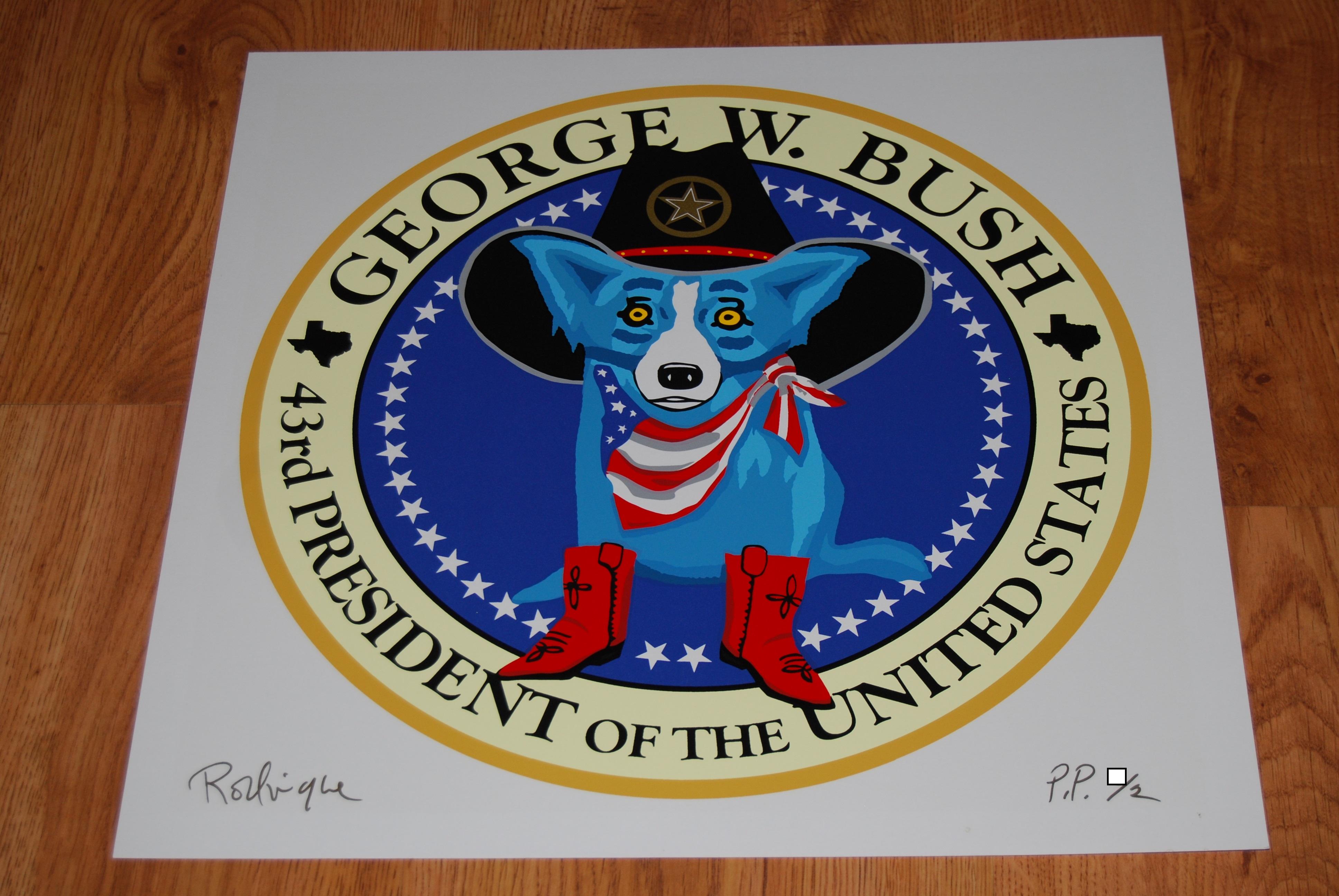 george bush dog paintings for sale