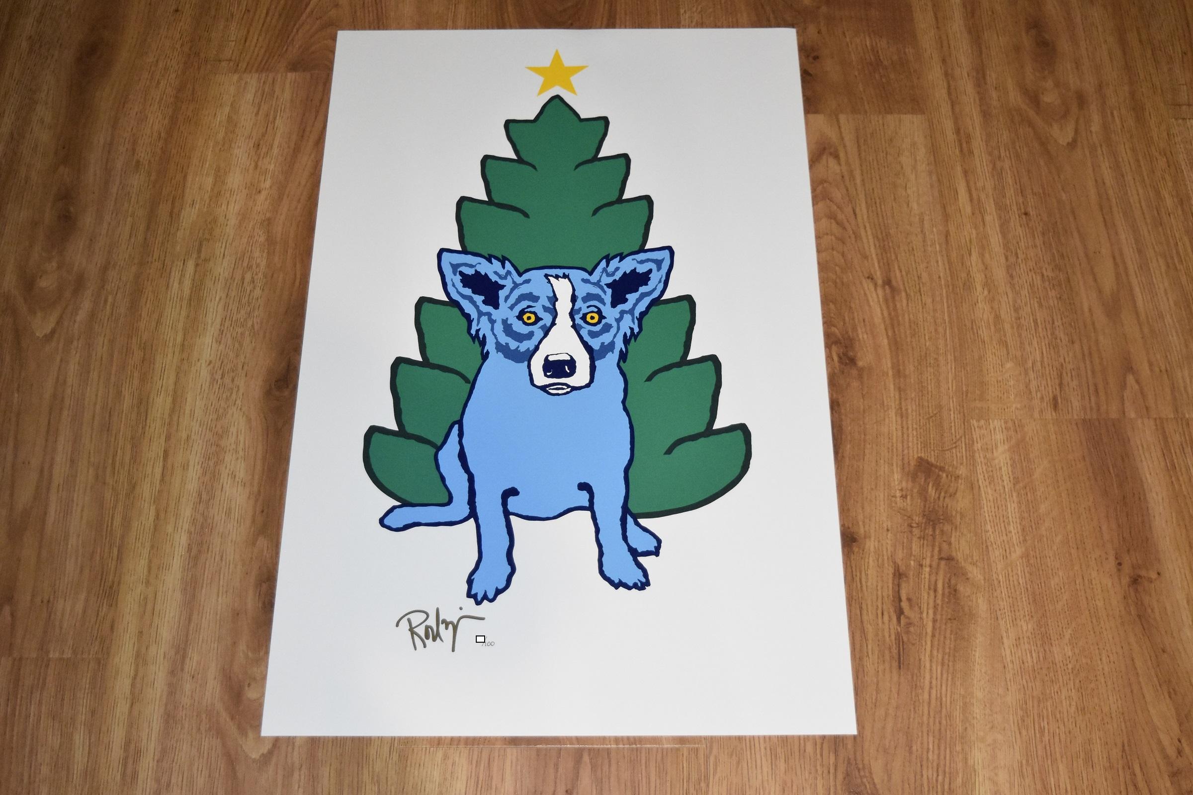 blue dog christmas