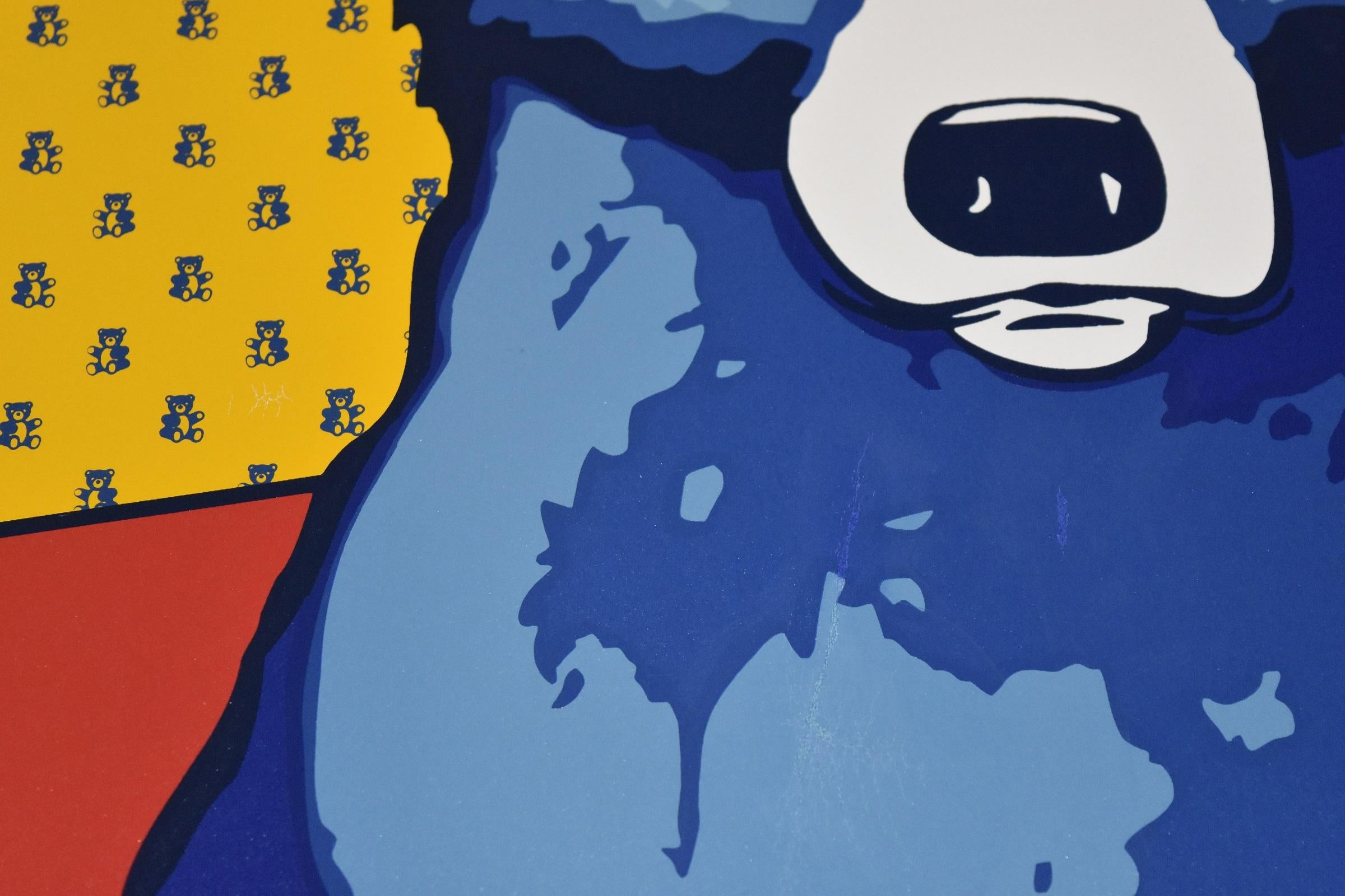 Bear Walls - Signed Silkscreen Print - Blue Dog 3