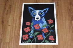 Blue Dog "A Garden Party - Black"