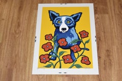 Blue Dog "A Garden Party - Yellow"