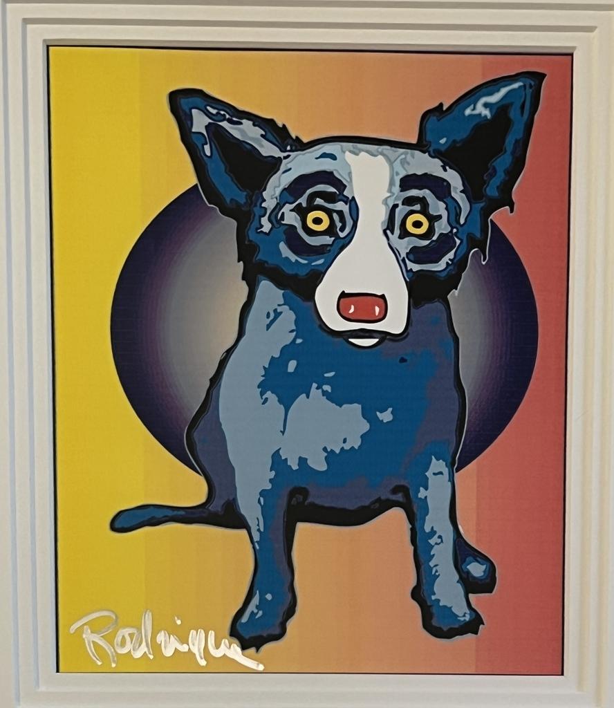 Blue Dog Computer Cell Original - Pop Art Print by George Rodrigue