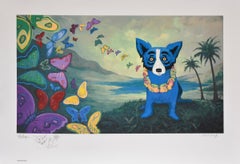 Blue Dog "Hawaiian Blues - Remarqued" Signed Print