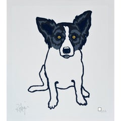 Retro Blue Dog "Little Tiffany"