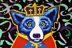 Blauer Hund „Mardi Gras '96 – Schwarz“
