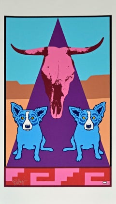 Blue Dog "Pueblo Puppies" - Signed Numbered Print