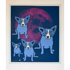 Blue Dog "Purple Moon" - Signed Numbered Print