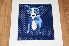 Blue Dog "Shades of the 50's Blue" Print Signed Numbered Artwork