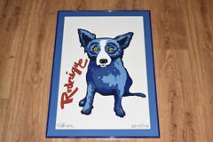 Blue Dog "Signature Dog Red" Signed Numbered Print