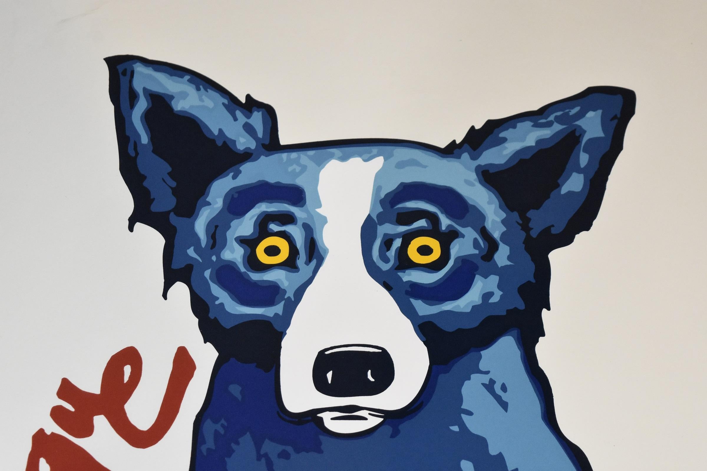 blue dog prints for sale