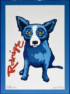 Blue Dog "Signature Dog Red" Signed Numbered Print