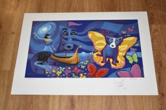 Blue Dog "The Millennium - Remarqued" Signed One Of A Kind Print