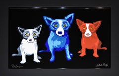 Blue Dog "Three's Company - Black"