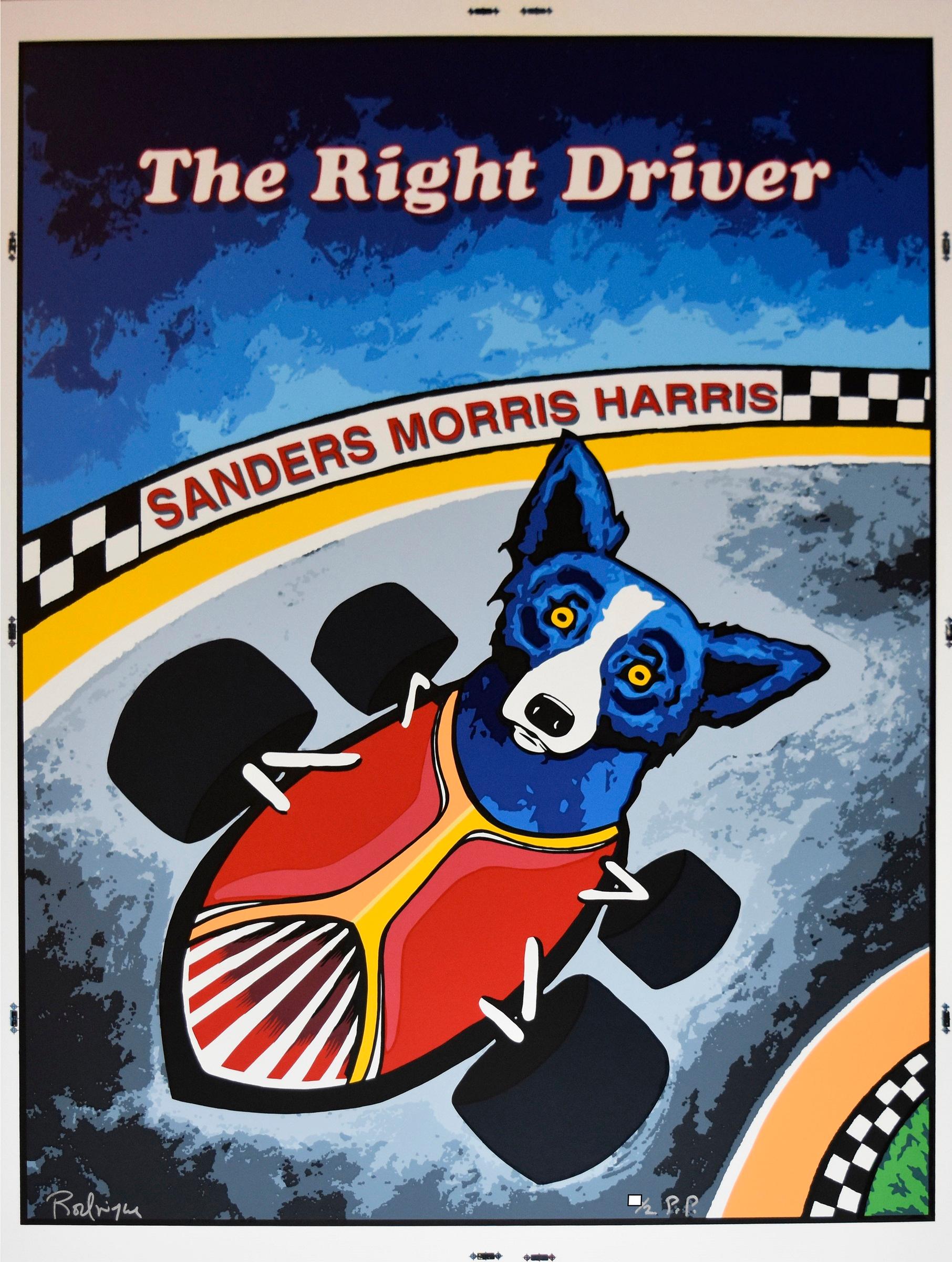 Blue Dog "Thunder Road - The Right Driver" Signed Silkscreen Print