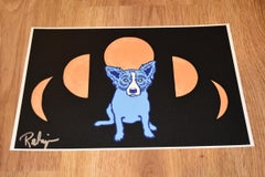 Blue Phases - Signed Silkscreen Print