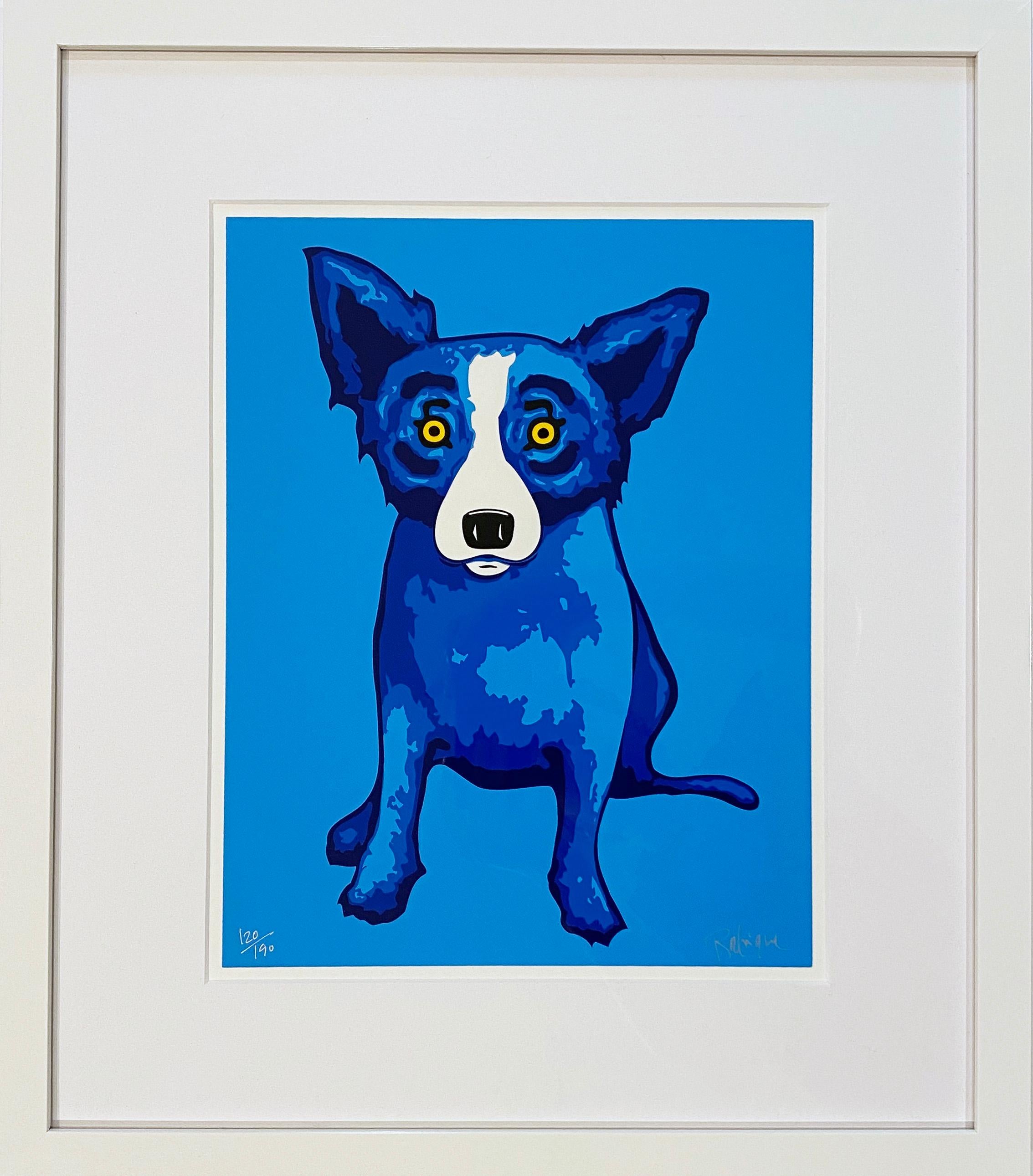 George Rodrigue Animal Print - Blue Skies Shining on Me
