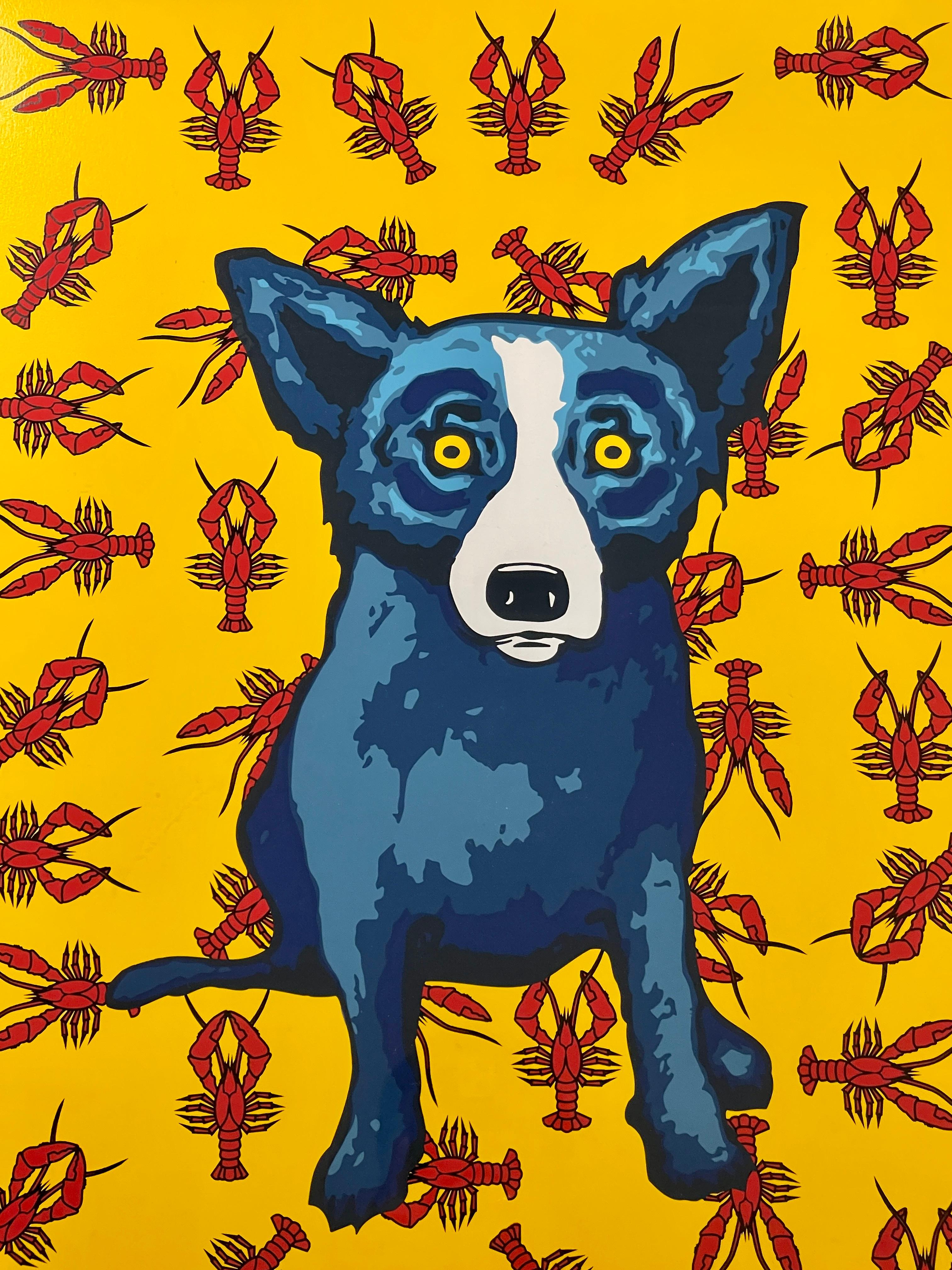 George Rodrigue Animal Print - Cajun Feast Yellow