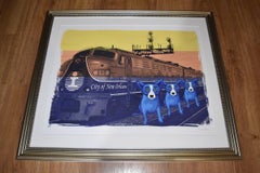 City of New Orleans - Signed Digitally Remastered Blue Dog Print