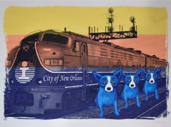 City of New Orleans - Signed Digitally Remastered Blue Dog Print