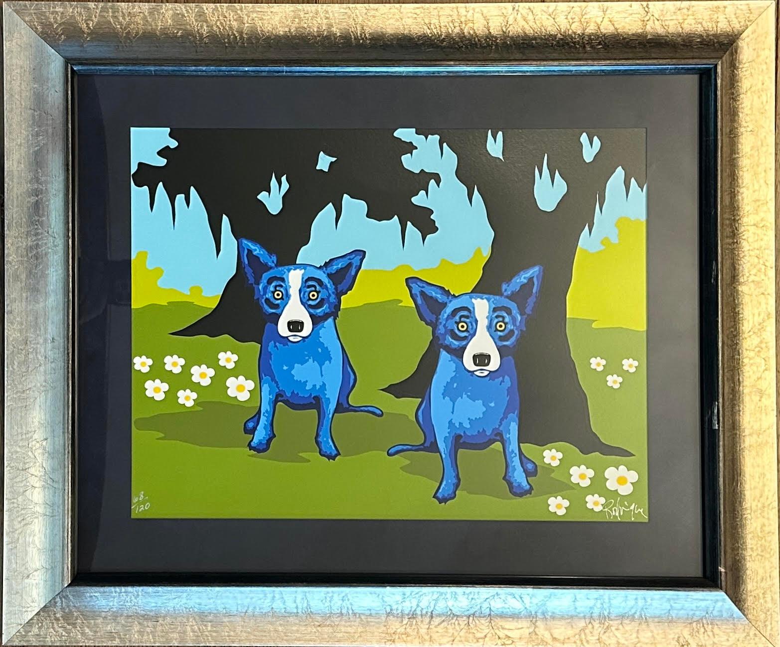 George Rodrigue Animal Print - Daisies For You