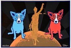 Blue Dog "Equal Justice - Black" - Signed Numbered Print