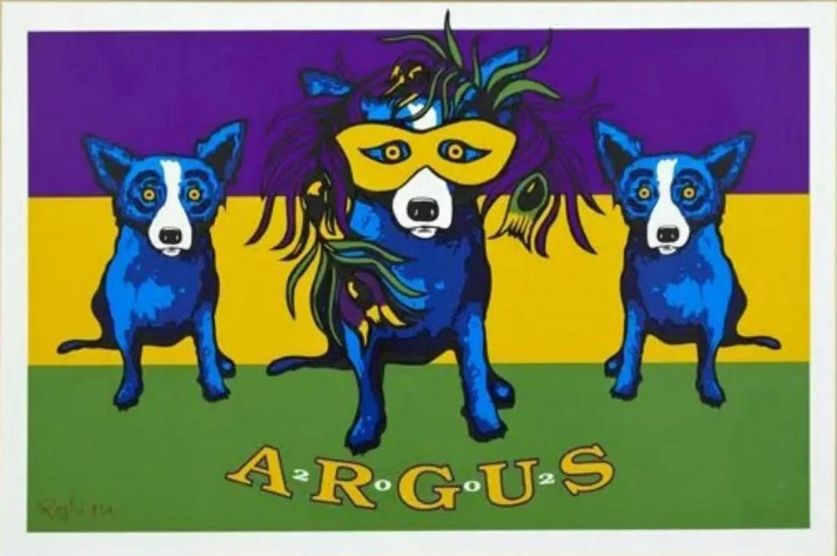George Rodrigue, Argus -2002 silkscreen signed & numbered