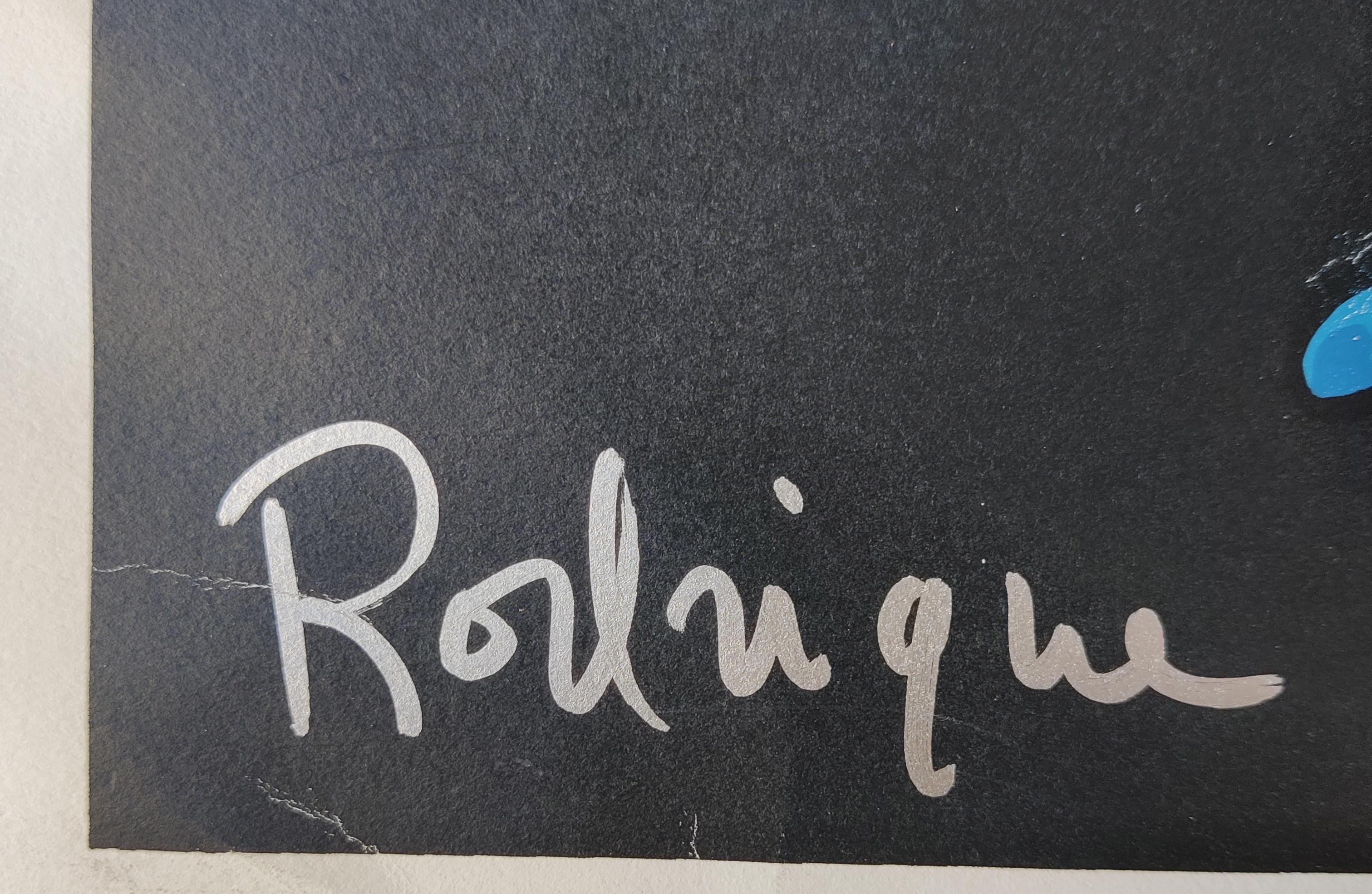 George Rodrigue -- Bär mit mir (Schwarz) - Blauer Hund im Angebot 3