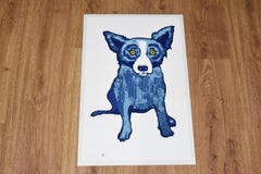 Blue Dog "City Slicker White" Print Signed Numbered Artwork