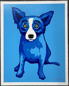 George Rodrigue - Blue Skies of Shining on Me Silkscreen Signed and numbered A/P