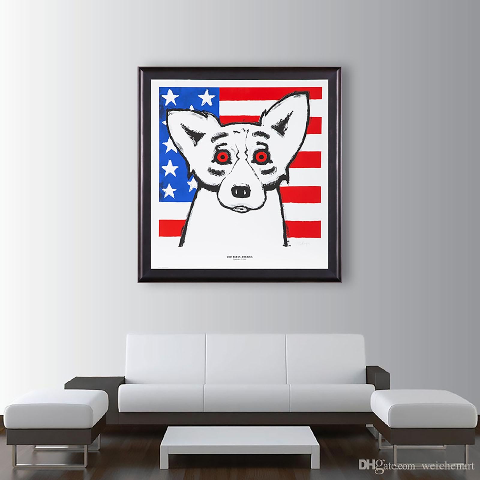 George Rodrigue God Bless America Sold Out Fundraising piece for 9/11 & Katrina For Sale 6