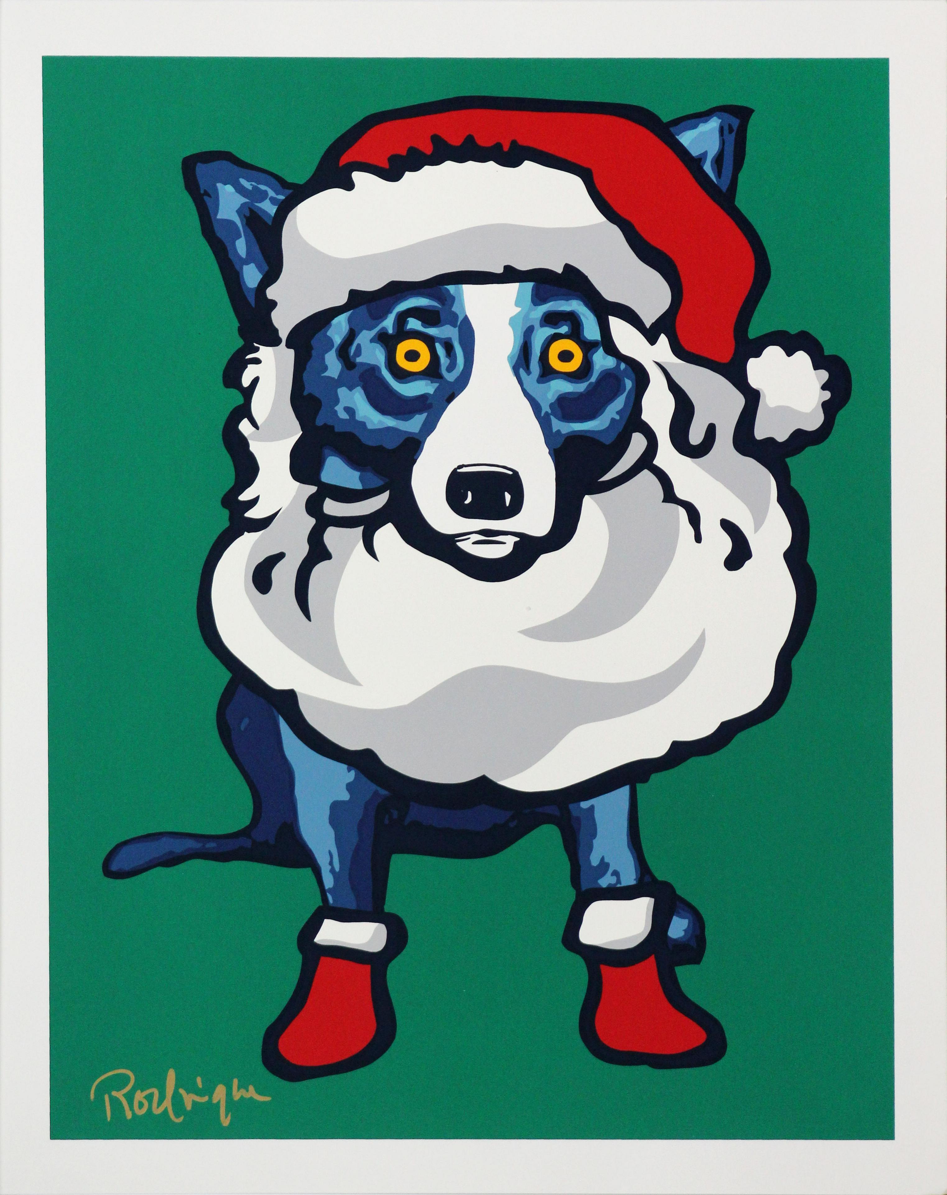 Artist: George Rodrigue

	
Title: Ho Ho Ho

	
Year: 2000

	
Dimensions: 20in. by 16in.

	
Edition: From the rare limited edition of 150

	
Medium: Original serigraph on paper

	
Condition: Excellent

	
Signature Details: Hand signed and numbered by