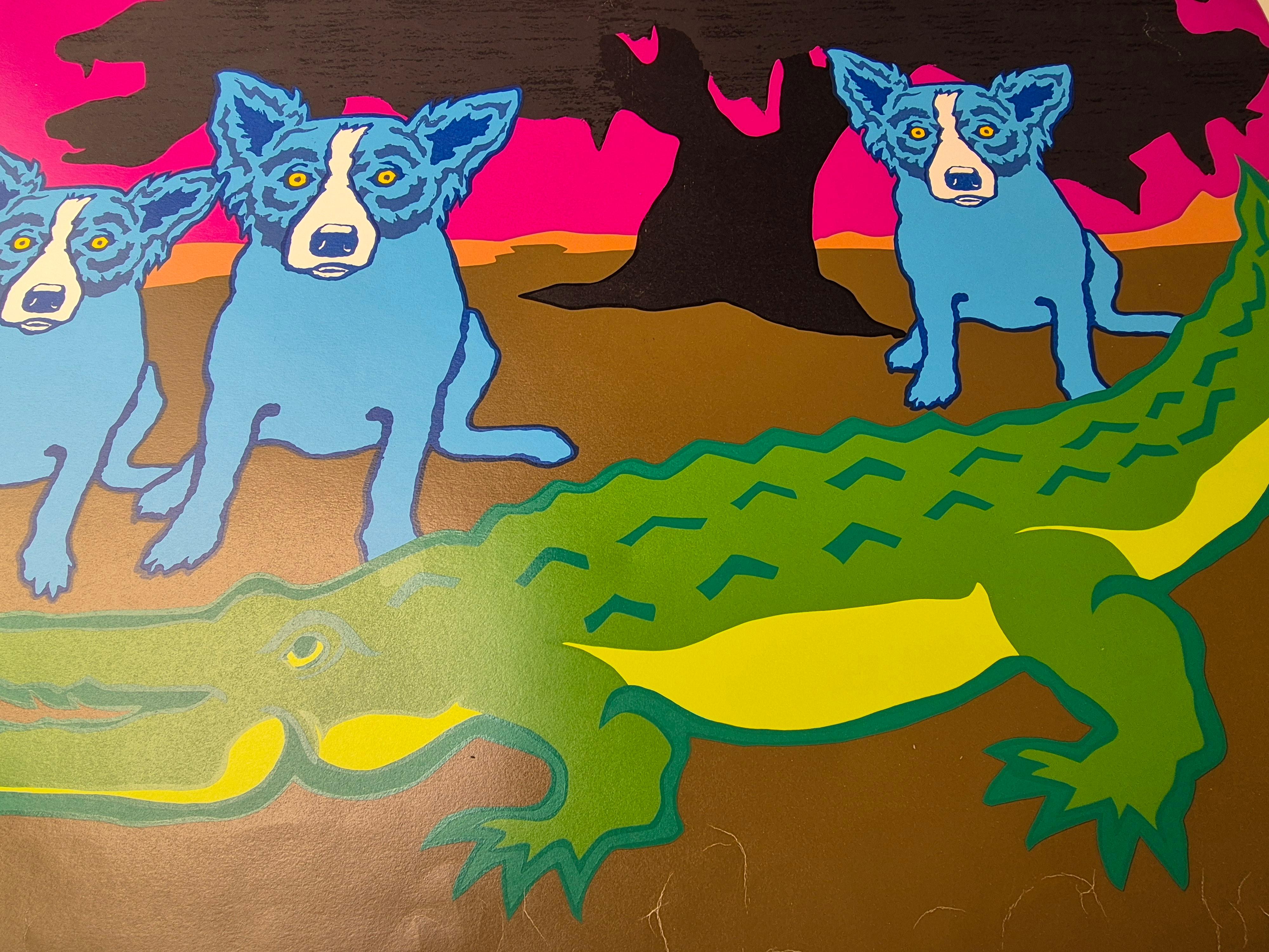 George Rodrigue --Later Gator For Sale 1