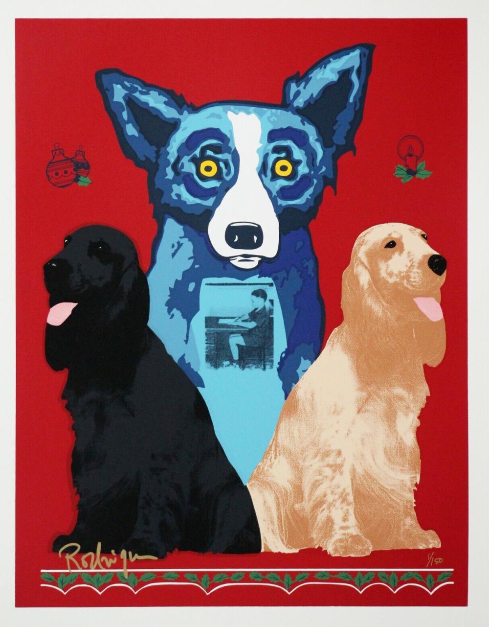 George Rodrigue Animal Print – Süße Inspirationen von George''s