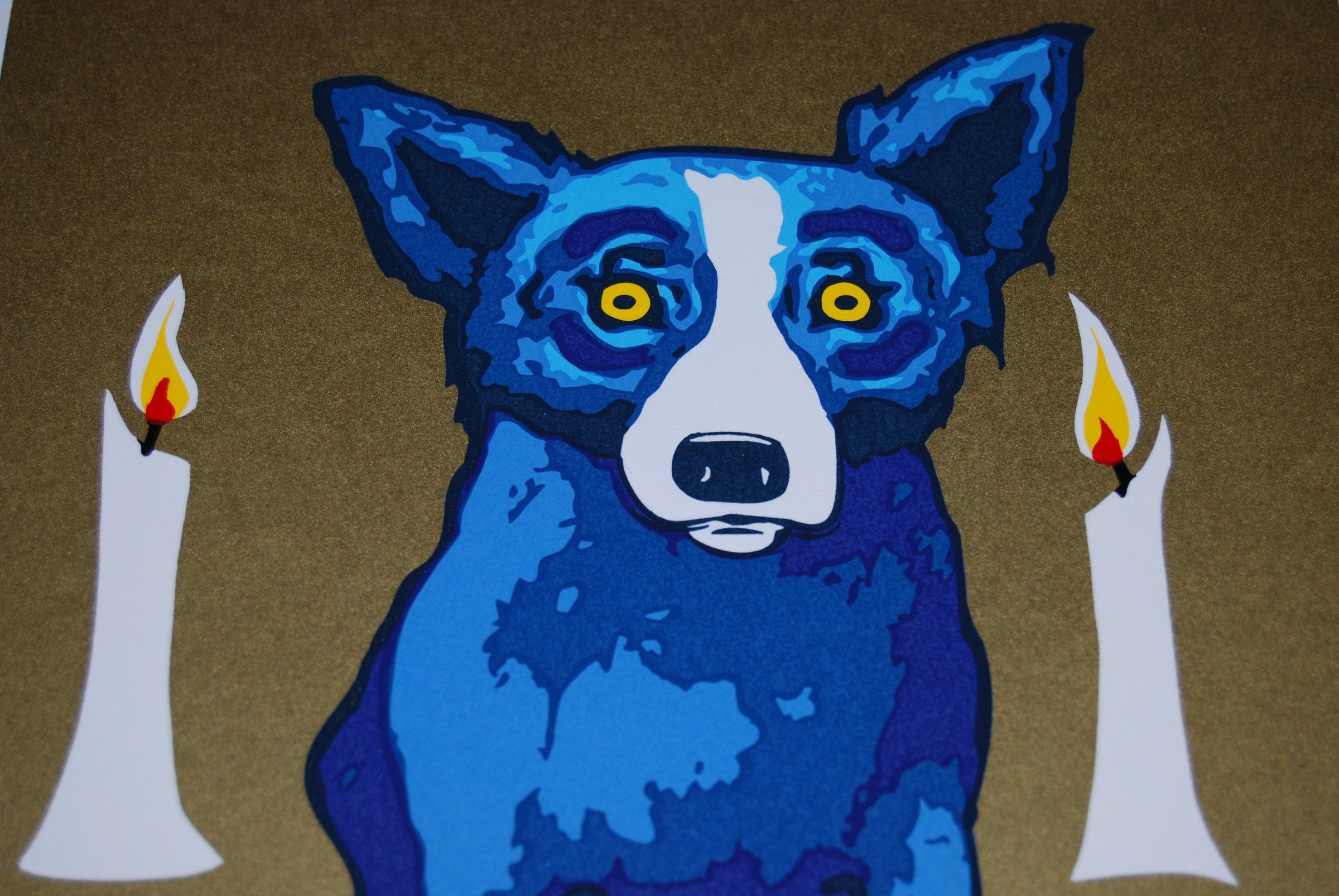 blue dog art for sale