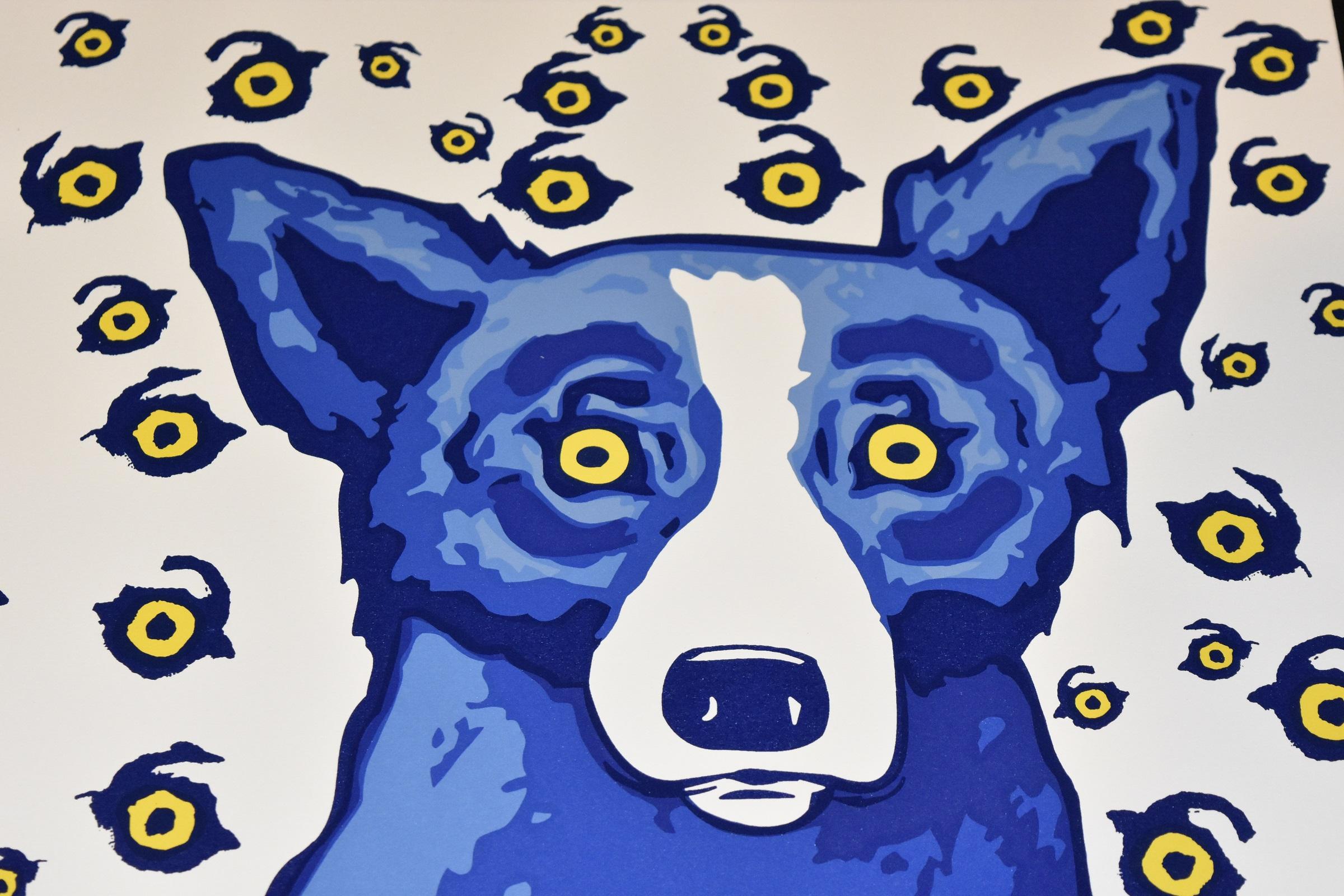 eyes of a blue dog