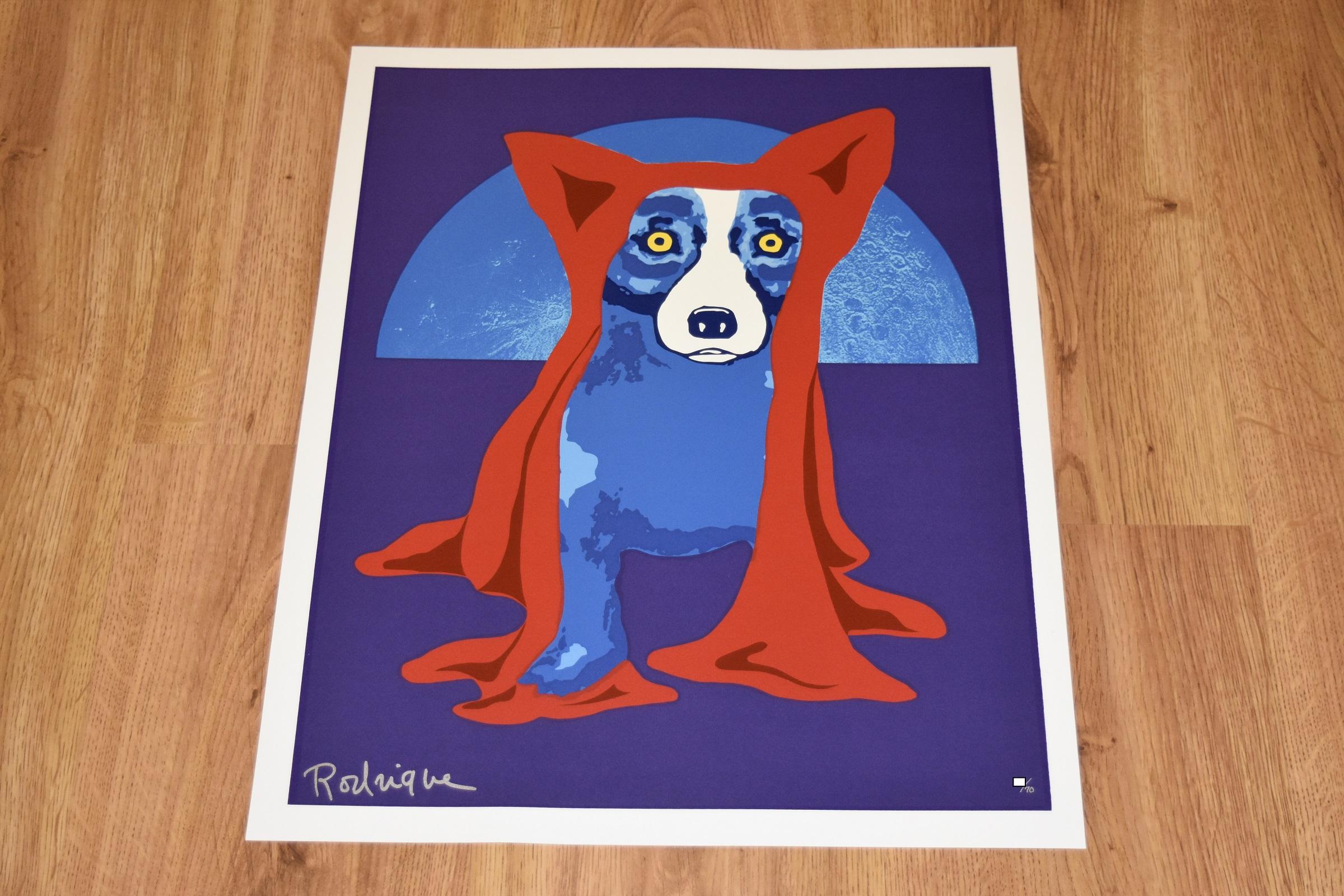 luna blue dog