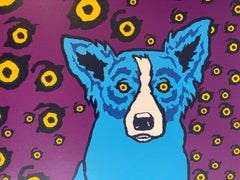 I See You, You See Me (Blue Dog), Signed Numbered Contemporary New Orleans Print