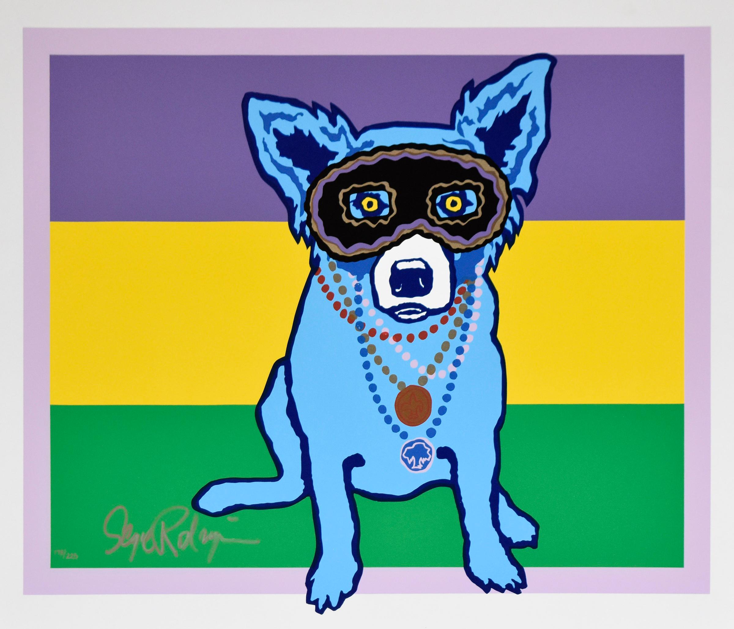 Animal Print di George Rodrigue - Cane del Mardi Gras