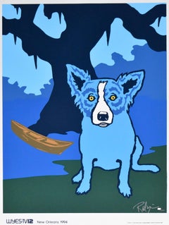 Blue Dog "Row With Me Henry" - Signed Silkscreen Print