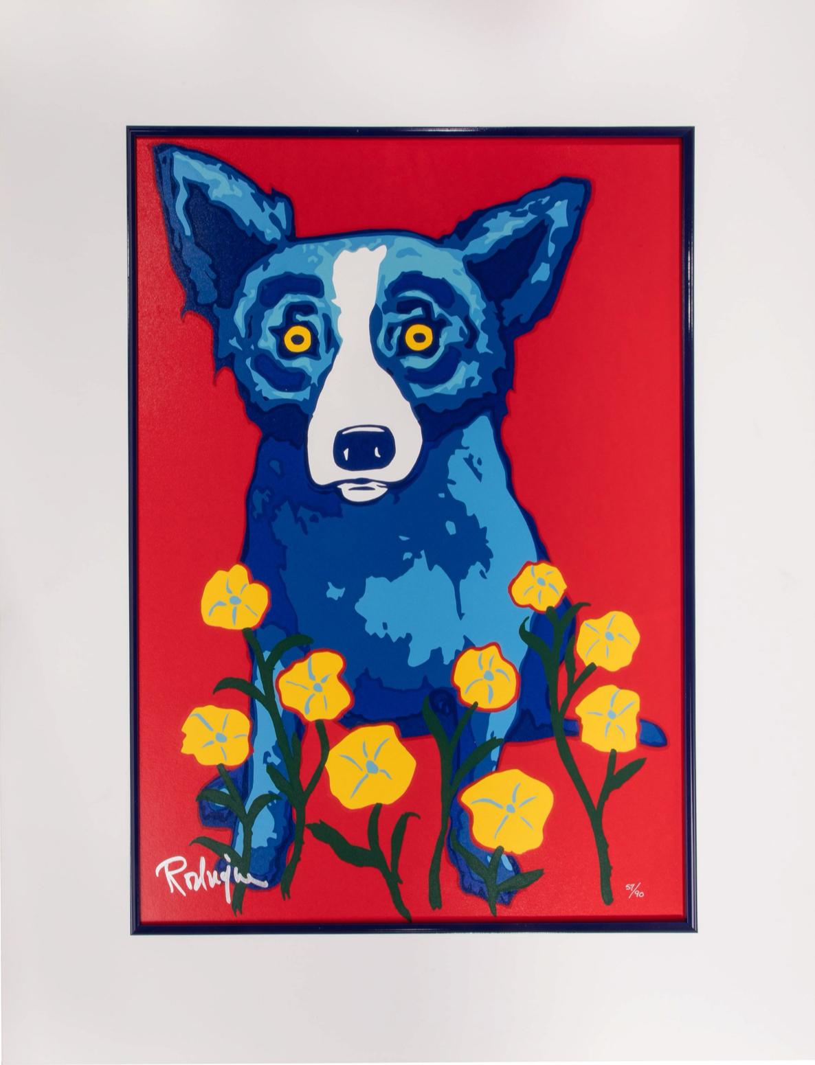 Ver cómo crece mi huerto - Animal Print Rojo de George Rodrigue
