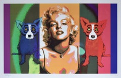 rodrigue blue dog prints Some Like It Hot - Signed Silkscreen Blue Dog Print