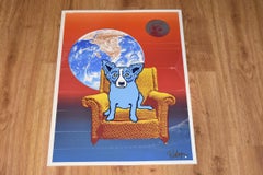 Strato Lounger - Split Font 1 - Silkscreen Signed Print