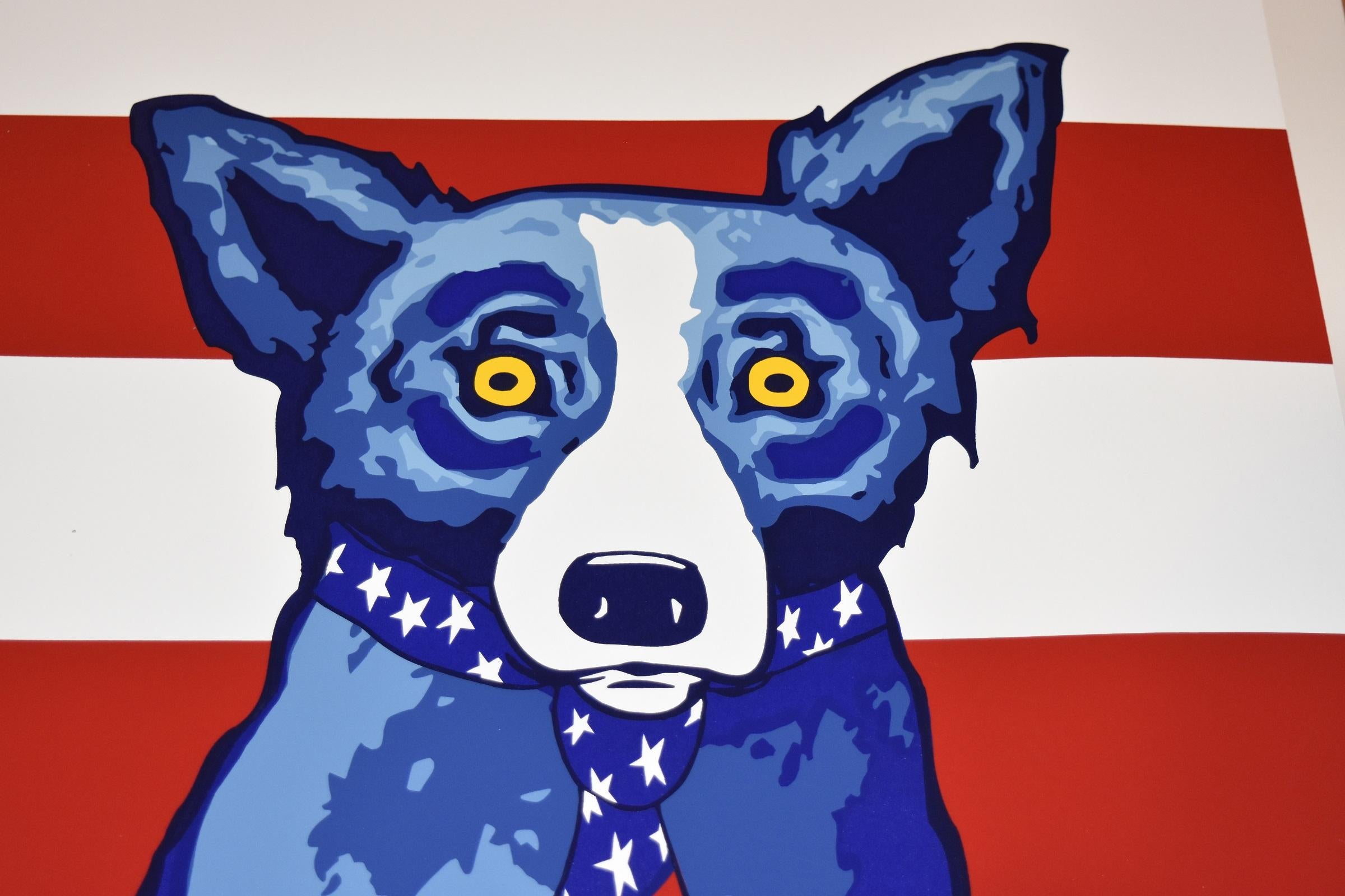 blue dog rodrigue print