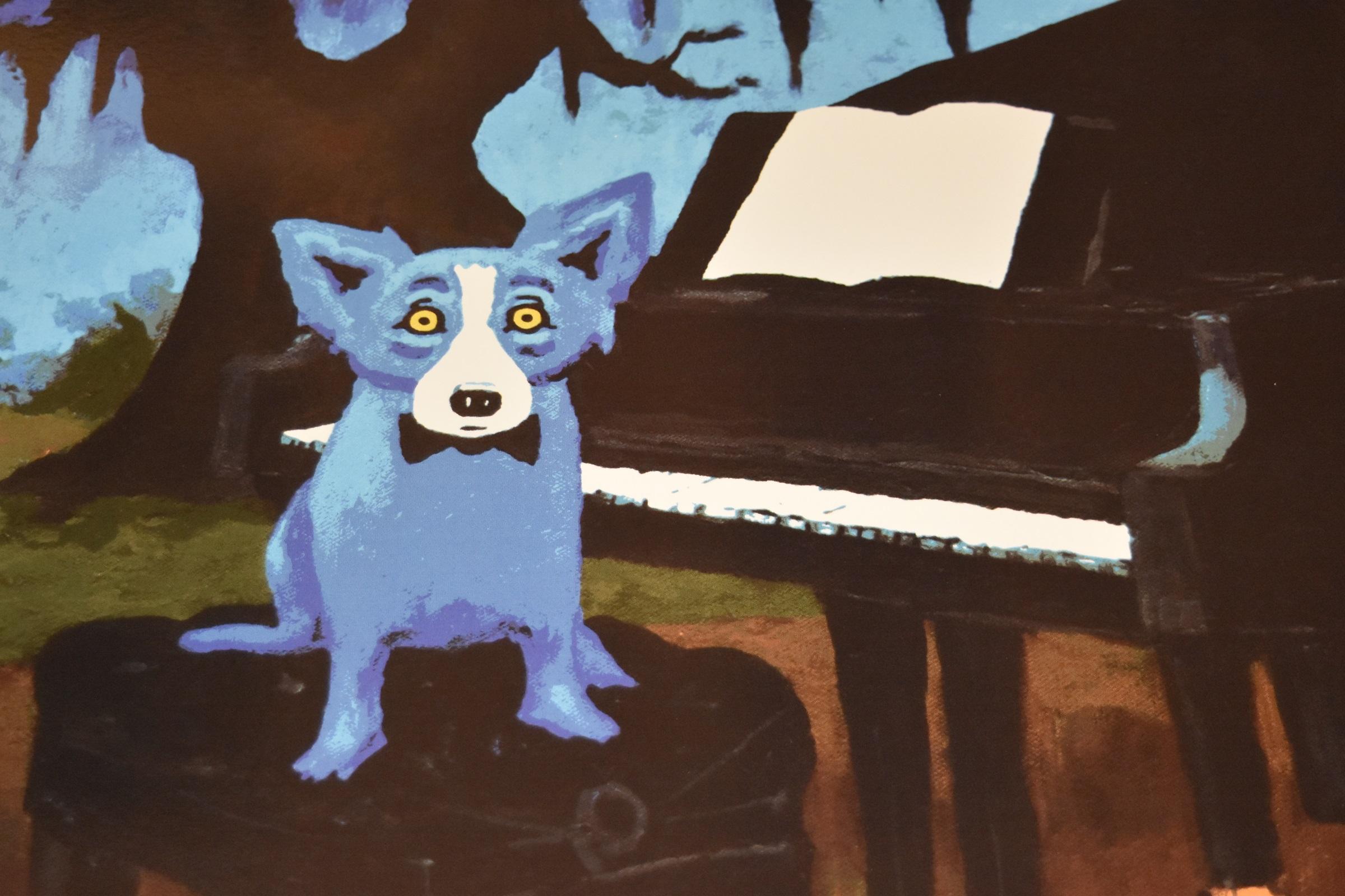 blue dog piano