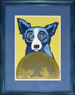 Take Me To Your Leader - Signed Silkscreen Print Blue Dog