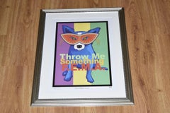Throw Me Something F.E.M.A. - Signed Silkscreen Blue Dog Print