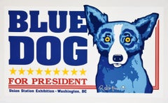 Union Station (Blue Dog for President) - Signed Silkscreen Print