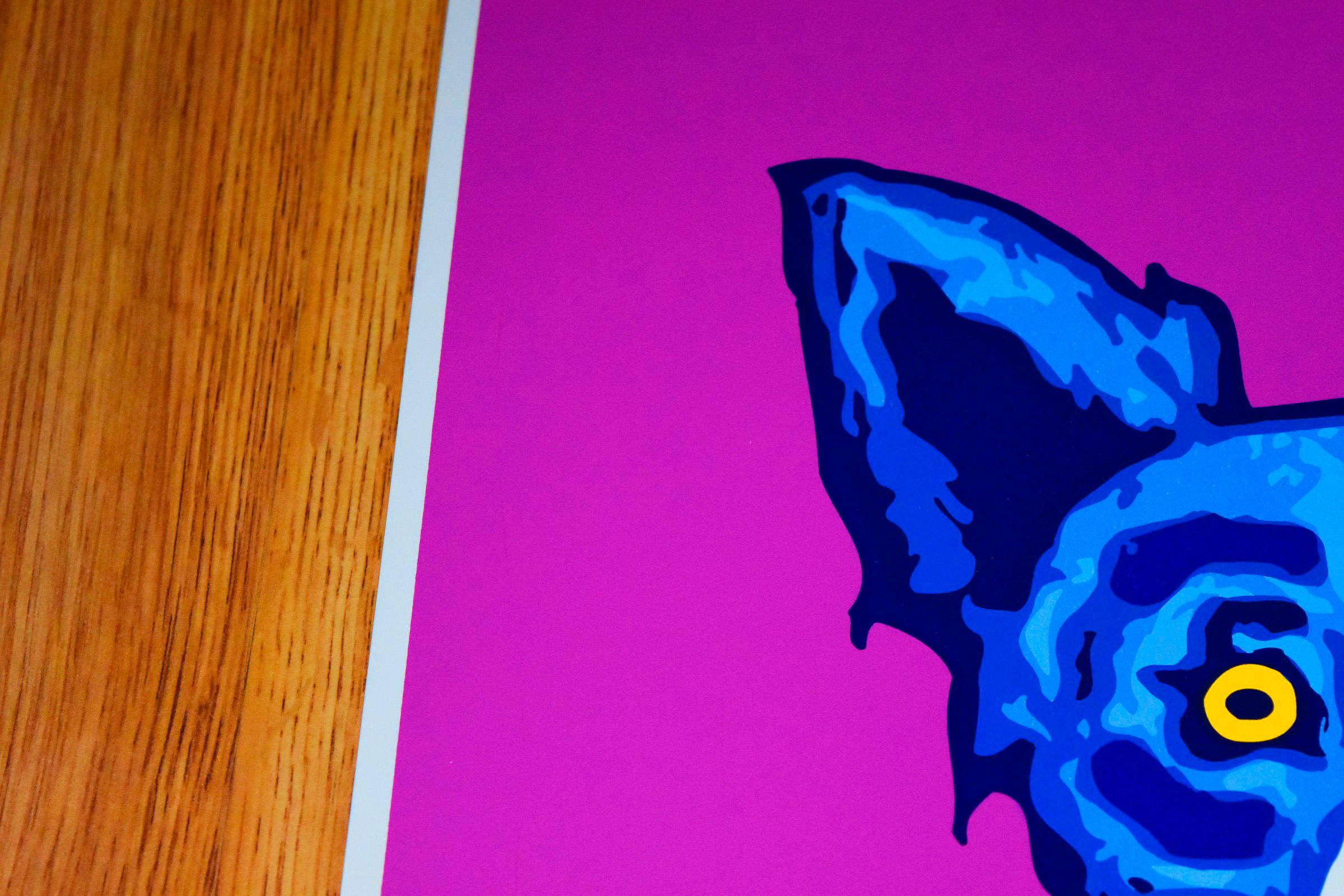 blue dog art prints