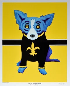 We Are Marching Again - Signed Silkscreen Blue Dog Print