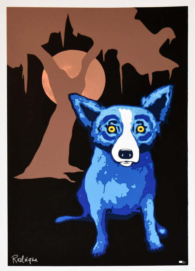 George Rodrigue Vector George Rodrigue - Original Untitled - 95B5500 8884 - on Mylar For Sale ...